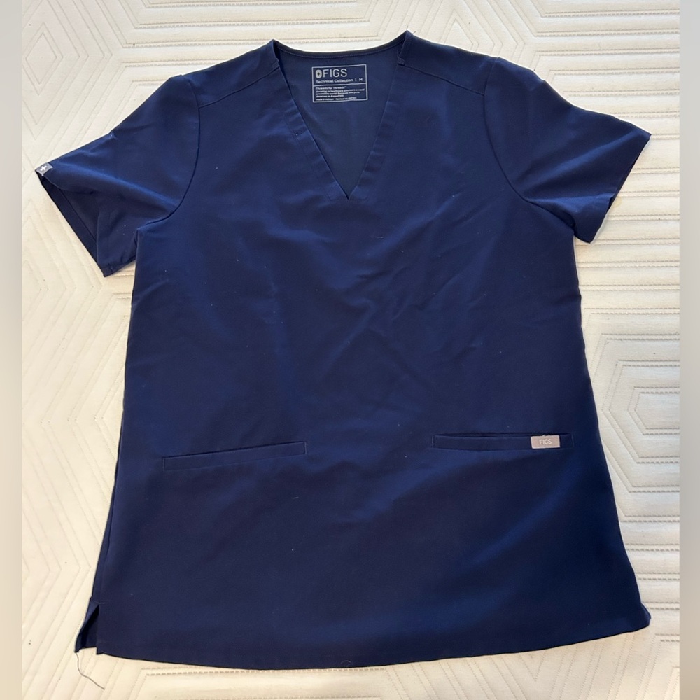 Figs scrub set medium color navy blue